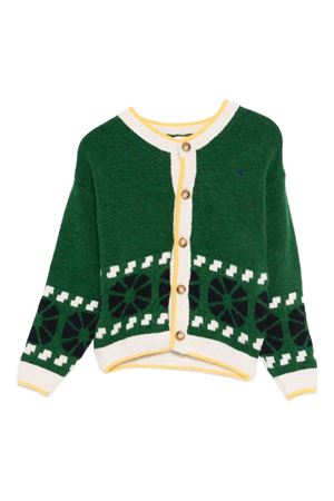 cardigan in cotone verde BOBO CHOSES KIDS | B225AC114.
